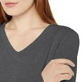 thumbnail image 4 of XPMWRP Women's Solid Color Winter Warm Sweaters Trendy V-Neck Knit Sweater Casual Long Sleeve Pullover Tunic Top Fall Fashion Gray L, 4 of 7