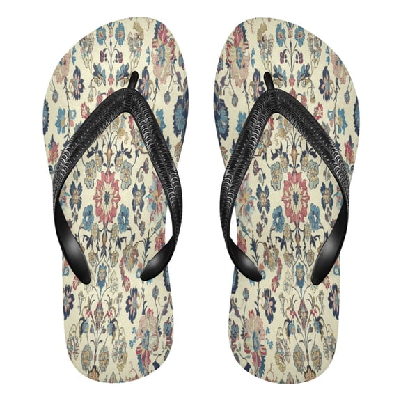 YAZAOOSummer Flip Flops Creatively Timeless Garden Tapestry Simple Beach Sandals