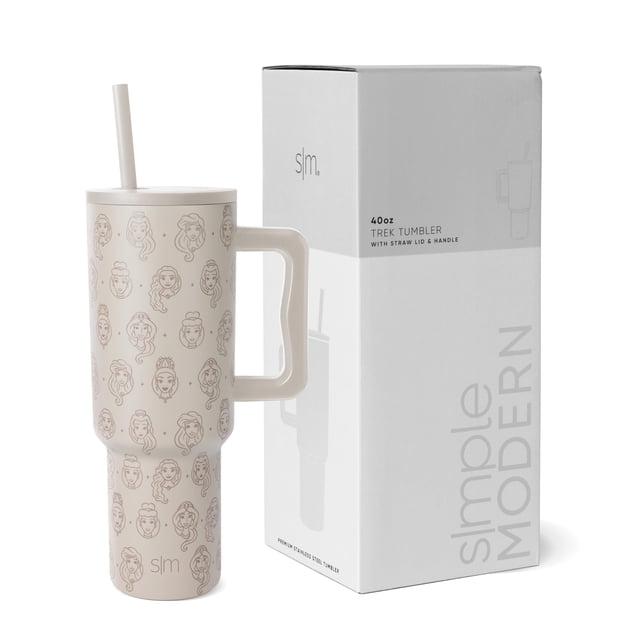 Vaso Simple Modern Disney Trek de 1,2 L con asa y tapa con pajita