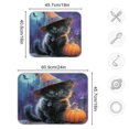 thumbnail image 3 of WOBOGO Cute Black Cat Kitchen Drying Mat Heat Resistant Drainage with Non-Slip Rubber Backing Hides Stains Super Absorbent Easy to Clean 16×18in, 3 of 8