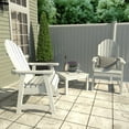 thumbnail image 2 of Highwood 3pc Hamilton Deck Set -Two Adirondack Deck Chairs, One Side Table, Outdoor, Eco-friendly, Synthetic Wood, 2 of 7