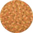 thumbnail image 1 of Ahgly Company Indoor Round Southwestern Orange Country Area Rugs, 4' Round, 1 of 1