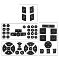 thumbnail image 3 of For Mercedes E-Class GLK 2007-14 Steering Wheel AC Button Repair Decals Sticker, 3 of 6