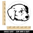 thumbnail image 2 of Concerned Golden Retriever Dog Furled Brow Self-Inking Rubber Stamp Ink Stamper - Blue Ink - Large 1-1/2 Inch, 2 of 7
