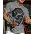 thumbnail image 3 of Gymish SkullPlate Men’s Workout T-Shirt – Skull Weight Plate Gym Shirt, Funny Lifting Tee, Fitness & Bodybuilding Top, 3 of 5