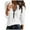 White, variant on Hfyihgf Womens Tops and Blouses Dressy Casual 2022 Waffle Knit Long Sleeve Fall Sweaters Half Zipper V Neck Loose Fit Tunic Top Shirt(Black,L)