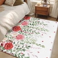 thumbnail image 4 of Pink Spring Floral Area Rugs 3'x5', Washable Small Throw Rugs for Living Room Bedroom, Weeping Romantic Flowers Pastoral Indoor Outdoor Rug Non-Slip Low Pile Carpet Runner Reversible Floor Mats, 4 of 8