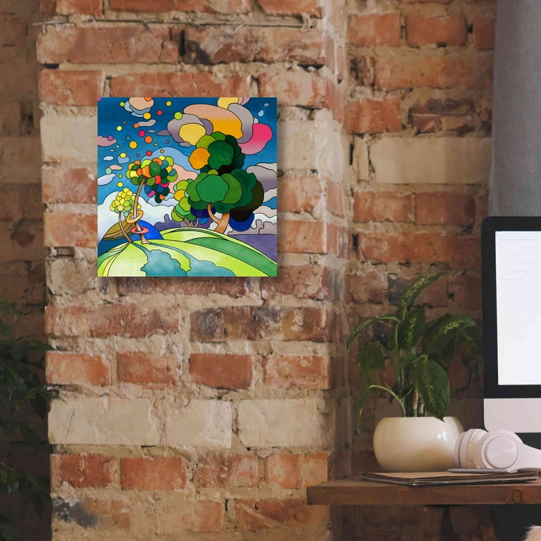 Epic Graffiti 'Pop Art Landscape 1019' by Howie Green, Canvas Wall