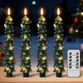 thumbnail image 2 of PYYAN-Christmas Tree Flameless Taper Candles with String Lights, Battery Operated with Remote and Timer, Real Wax LED Taper Candles with 3D Wick for Christmas Decoration, 2 of 4