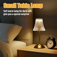 thumbnail image 7 of DAYBETTER Cordless Table Lamp, 12" Brass Rechargeable Cute Desk Light with Glass Shade,3 Colors Dimmable Touch Lamp for Modern Office Home Decor, 7 of 7
