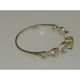 thumbnail image 4 of LBG British Made 925 Sterling Silver Natural Peridot Womens Solitaire Ring - 33 size options - Size 8.75, 4 of 6