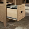 thumbnail image 4 of Sauder August Hill L-Desk, Dover Oak Finish, 4 of 7
