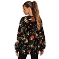 thumbnail image 2 of HELLHERO Ladybug Flower Print Pullover Tops for Women Soft Loose Crewneck Sweater Casual Long Sleeve Sweatshirt Fall Travel Tops Size XXL, 2 of 7