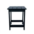 thumbnail image 4 of Shine Company Adirondack Indoor/Outdoor Square Resin End Table in Black, 4 of 10