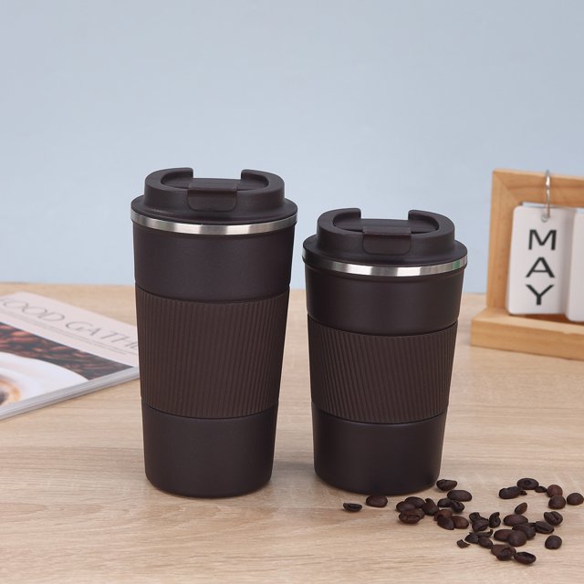 Third generation ceramic liner coffee cup stainless steel vacuum thermos cup high value leather case office gift cup thermos cups for adults thermos cup for coffee thermos cup for hot drinks