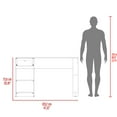 thumbnail image 3 of 47" Wide Writing Desk | One Drawer for Concealed Storage in Office | Particle Board Construction | Ensures Organized Workspace, 3 of 4