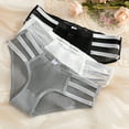 thumbnail image 4 of Sngxgn Women's Panties Pack, Classic Cotton Brief Underwear(Black,M), 4 of 5