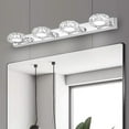 thumbnail image 3 of Modern Stainless Steel LED Bathroom Mirror Light - Cold White 6000K, 4-Bulb Vanity Lighting, Durable & Stylish Design, 3 of 8