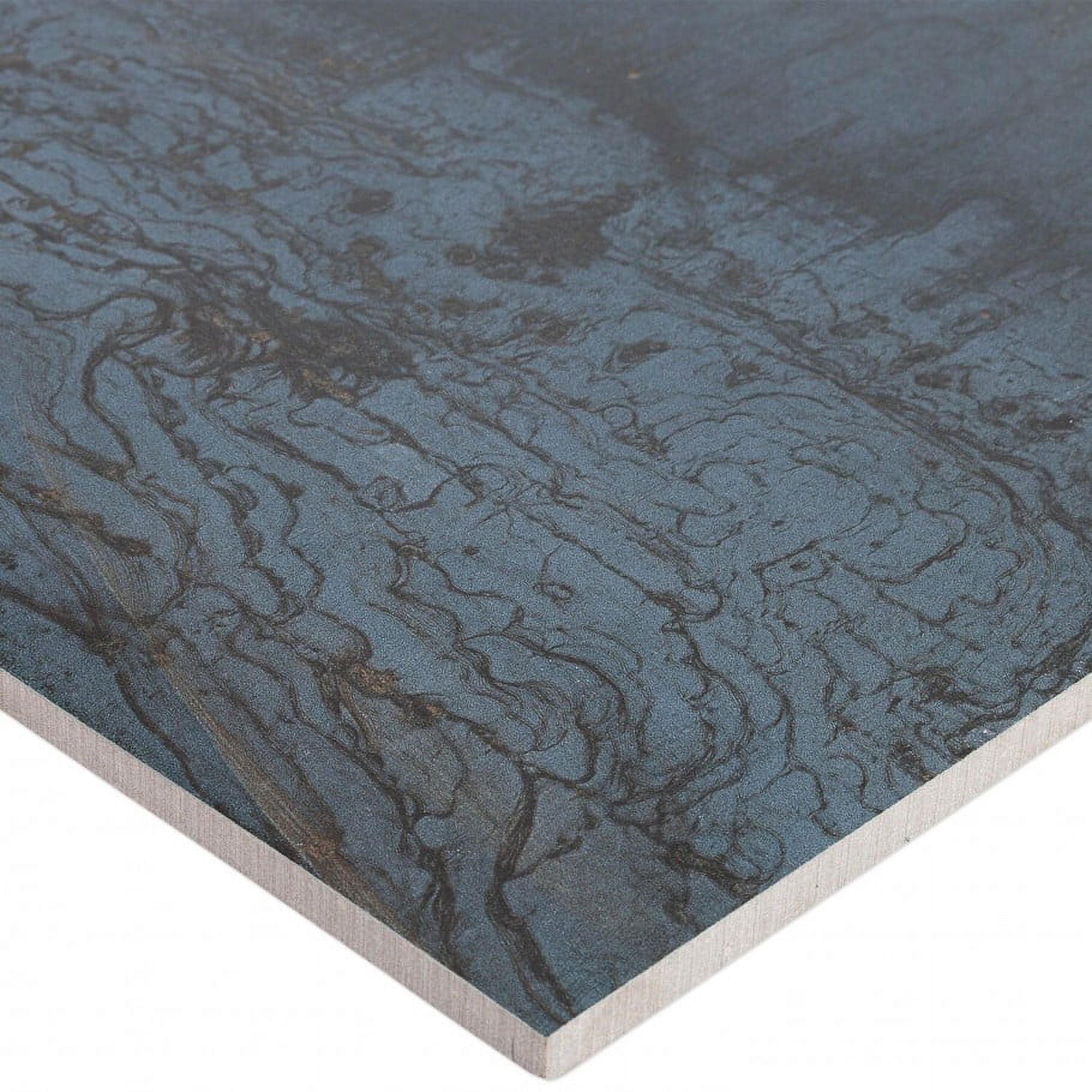 Bond Tile Alloy Steel Blue 12 in. x 24 in. Matte Porcelain Tile (8 Pieces 15.49 Sq. Ft. / Box)