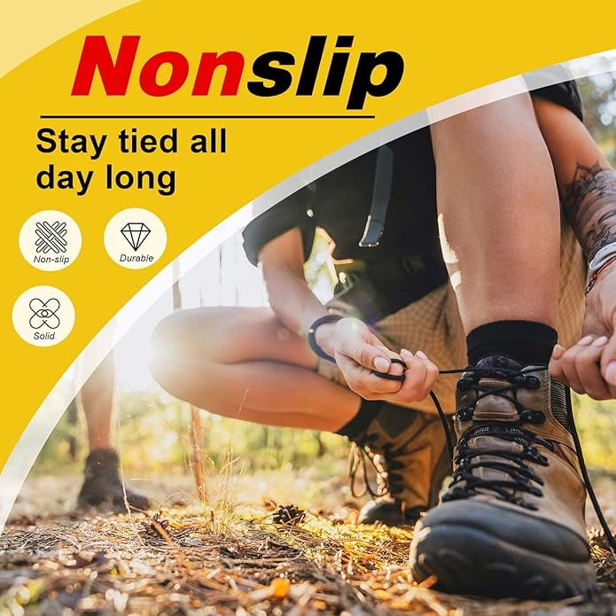 Round Boots Shoelace 4mm Diameter Outdoor Work Hiking Boots Shoe Laces Premium Round Shoelaces for Trainers Shoes Walmart