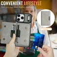 thumbnail image 2 of Allytechgroup 2 in 1 Wallet Case for iPhone 17 Pro, Detachable Cards Holder [Compatible with Magsafe] Anti-Scratch Slim Fit Shell Cover Shockproof Bumper for iPhone 17 Pro, Gray, 2 of 10