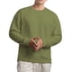 thumbnail image 4 of pstuiky camisas de manga larga para hombre, Sudadera deportiva informal de manga larga para hombre, color liso, con cuello redondo, gruesa, para gimnasio, uso diario, blusas versátiles a juego. xxxl, 4 of 4