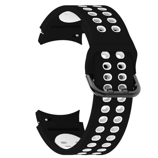 Adecuado para Samsung Galaxy Watch4 / Galaxy Watch4 Classic Smart Warch Pulsera de moda exquisita Pulsera de gel de sílice Correa deportiva de dos tonos