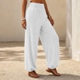 thumbnail image 5 of Aezemi Women High Waisted Sports Pants Loose Fit Elastic Waist Flowy Jogger Pants with Pockets Palazzo Womens Workout Fashion Casual Outdoor Trousers XXL, 5 of 8