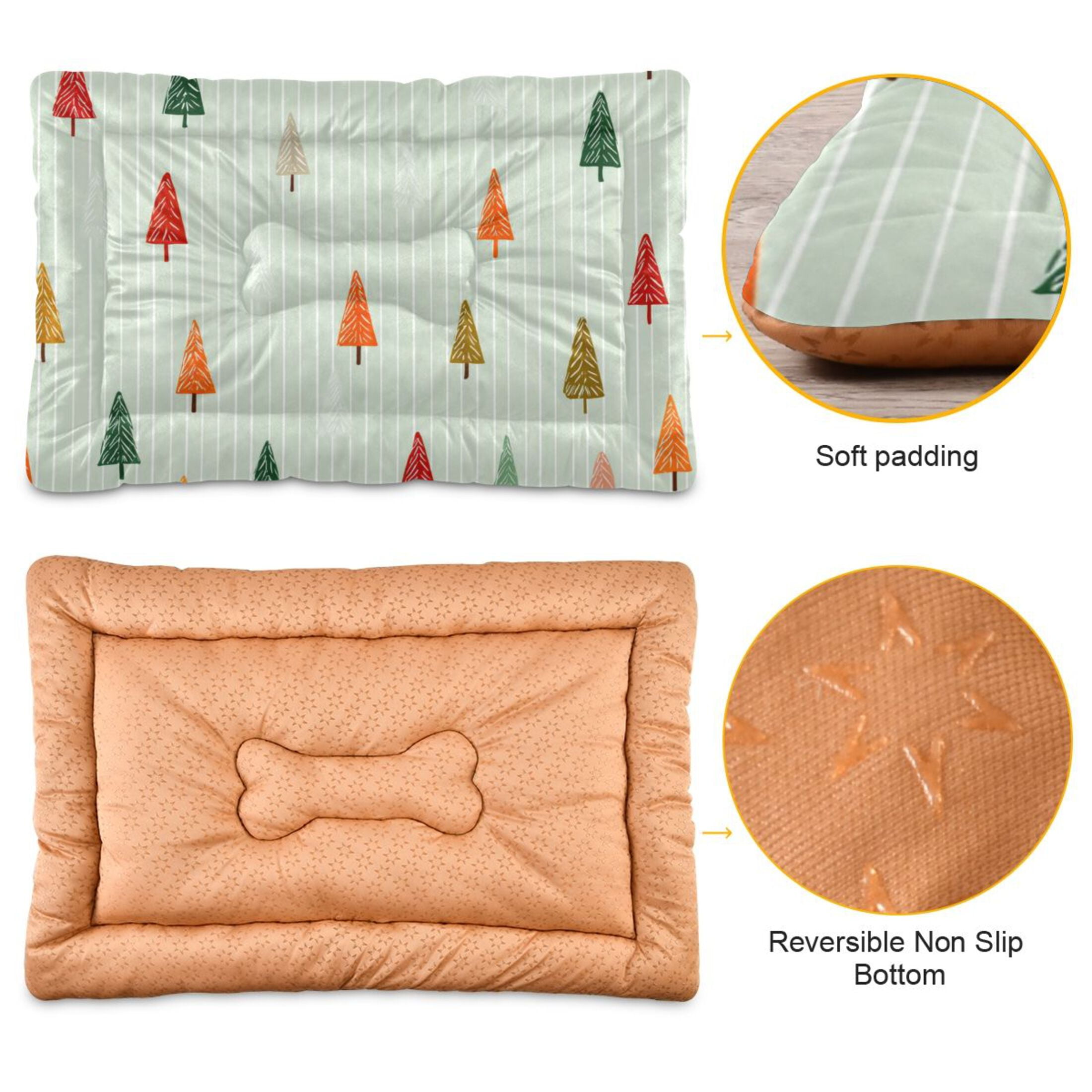 Cozy Mat Pet Bed Indoor Outdoor Warm Soft For Cat Dog Puppy(S/M) Pastel Green