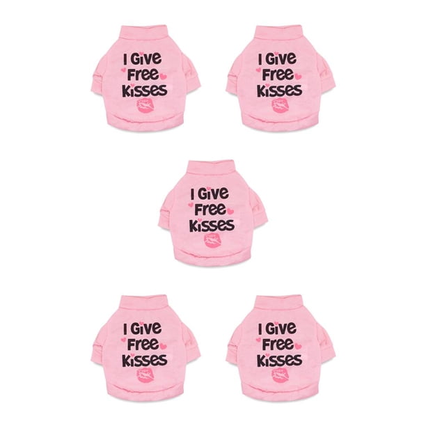 Methold Ropa Camisa Primavera Algodón Impresión de letras Disfraces de moda Cuello Ropa Abrigo Belleza Perros pequeños para mascotas Rosa XL Type2 NO2 Methold CBP267632