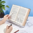 thumbnail image 3 of Acrylic Book Stand 12x9 Inch Adjustable Book Holder for Reading Clear Open Large Book Display Stand for Cookbook Art Book Bible Guest Book Reading, 3 of 6