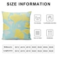 thumbnail image 6 of Acheng Decorative Throw Pillow Covers for Couch Bed Sofa Living Room Cushion Covers Ginkgo biloba Pattern Square Pack of 2 Paleturquoise Ginkgo biloba Pattern White, 6 of 6