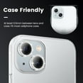 thumbnail image 4 of 2 Pack - iPhone 15 / iPhone 15 Plus Camera Lens Protector, 9H Tempered Glass Camera Protector, HD Transparent, Metal Single Ring for iPhone 15 6.1-inch/iPhone 15 Plus 6.7-inch 2023, 4 of 7