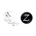 thumbnail image 1 of pitrice 1 Pair Men's Letter Cufflink Wedding Formal Initial Alphabet Stainless Steel Cufflink, Letter Z, 1 of 9