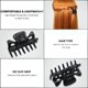 thumbnail image 5 of Pinza para el cabello francesa para mujer, juego de 2 pinzas para el cabello negras para niñas, accesorios para el cabello duraderos y a la moda para mujeres, agarre fuerte y sin agarre desl, 5 of 5
