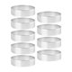 thumbnail image 1 of Paquete de 9 moldes para tartas redondas, moldes para mousse, moldes de metal perforados con calor de acero inoxidable, 1 of 4