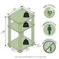 thumbnail image 3 of Furinno JUST 3-Tier Toolless Open Shelf End Table Square Tube White, 3 of 5