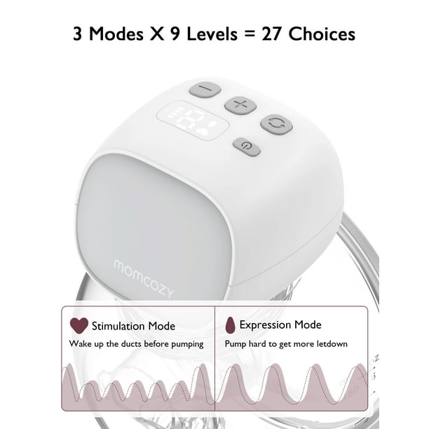 This ergonomic breast pump by Momcozy is easy to wear