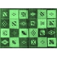 thumbnail image 1 of Ahgly Company Indoor Rectangle Oriental Emerald Green Industrial Area Rugs, 7' x 9', 1 of 4