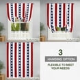 thumbnail image 3 of Tie Up Curtains for Windows Sea Turtle Stripes Valance Adjustable Balloon Curtain Red White Striped Tie Up Shades for Kitchen Living Room Bedroom Privacy Curtain Drape 34x45 Inch, 3 of 9