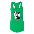 thumbnail image 2 of Wild Bobby, If It's Not an Australian Shepherd It's Just a Dog Gift | Womens Dog Lover Jersey Racerback Tank Top, Kelly, Medium, 2 of 3