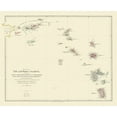 thumbnail image 2 of Stanford 31x26 White Modern Wood Framed Museum Art Print Titled - Caribbean Leeward Islands Virgin Islands, 2 of 4