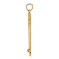 thumbnail image 2 of Auriga 10k Yellow Gold 3-D Single Golf Club with Ball Charm for Women (L-26.7 mm, W-5.1 mm), 2 of 7