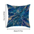 thumbnail image 2 of Comfortable Pillow Abstract Blue Pattern Printed Cushion for Home Sofa Car Bedside Decorative Use, 2 of 5