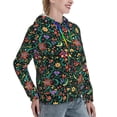 thumbnail image 6 of Honeii Mexican Flower 1 Pattern Womens Oversized Hoodies Long Sleeve Sweatshirts Pullover Fall Outfits with Pocket-Medium, 6 of 7