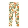 thumbnail image 4 of joogoo Girls' Leggings Flower Tropical Leaf Yoga Pants 9-10T, 4 of 8