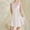 White, variant on Abomasnow Womens Criss Cross Lace Pajama Dress Casual Sleeveless Backless Sleepwear Dress One Piece Satin Silk Lounge Wear