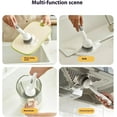 thumbnail image 6 of Adjustable Cleaning Brush with Liquid Dispenser, 6-Level Adjustable Handle & Refillable PET Scrub Head, Dish Brush with Soap Dispenser Scratch-Free for Kitchen and Cookware Cleaning, 6 of 7
