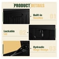 thumbnail image 2 of SONGMY 250 Gallon Outdoor Resin Deck Box with Divider, Waterproof Storage Box with Lockable Lid&Side Handles for Garden Tools, Pools Supplies (Black), 2 of 7