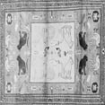 thumbnail image 1 of Ahgly Company Indoor Square Animal Gray Traditional Area Rugs, 6' Square, 1 of 1